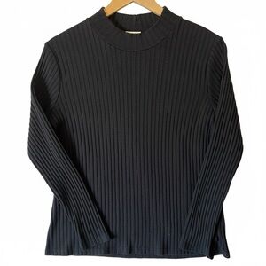 Liverpool black ribbed turtleneck long sleeve sweater women’s XL